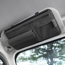 1 peça porta-bilhete cartão viseira solar óculos de sol bolsa de armazenamento acessórios interiores de carro comprar usado  Enviando para Brazil
