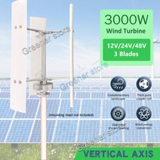 3000W 12/24V 48V Verticale Turbina eolica Generatore Controllore carica Energia comprar usado  Enviando para Brazil