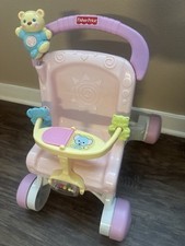 Carrinho de boneca Fisher-Price Brilliant Basics Stroll Along Walker brinquedo resistente comprar usado  Enviando para Brazil