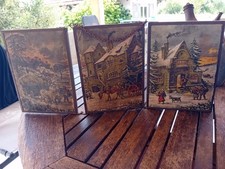 Ancien miroir triptyque d'occasion  Renaison