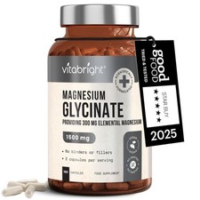 Usado, Cápsulas de glicinato de magnésio 1500mg cansaço de alta resistência fadiga x 180 comprar usado  Enviando para Brazil