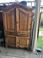 Cabinet wood armoire for sale  FELTHAM