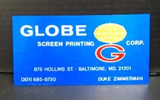 Globe poster baltimore for sale  Millersville