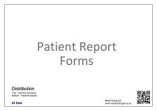 Patient report forms for sale  BUCKHURST HILL