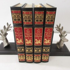 Easton Press King Arthur Knights Round Table Grail Leather Gift Book Set 22K OOP comprar usado  Enviando para Brazil