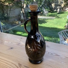 Brown glass olive for sale  DARTFORD