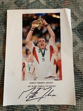 Martin johnson autograph for sale  WAKEFIELD