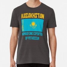 Camiseta Cazaquistão número um exportador borato de potássio P a 5XL fabricada nos EUA comprar usado  Enviando para Brazil