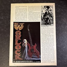 Usado, 1982 WARLOCK BC RICH GUITAR anúncio impresso • Original • década de 1980 ADV30 comprar usado  Enviando para Brazil