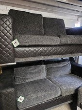 black grey sofa sets for sale  COVENTRY