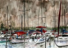 Sailboat signed art for sale  Fort Mitchell