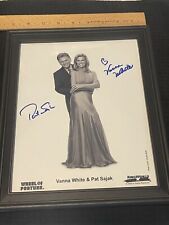 Foto Wheel of Fortune VANNA WHITE & PAT SAJAK dupla assinatura automática 8x10 comprar usado  Enviando para Brazil