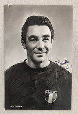 Cartolina autografo calcio usato  Morra de Sanctis