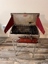 Vintage COLEMAN 442 Diamante Vermelho 2 Queimadores, Fogão de Acampamento de Alumínio Grelha de Acampamento comprar usado  Enviando para Brazil