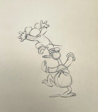 Pato Donald Long-bill + Desenho de Produção Mickey Walt Disney 1935 Celular Original, usado comprar usado  Enviando para Brazil