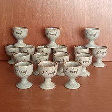 Coquetiers grès œuf d'occasion  Aubin