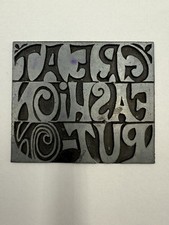 Vintage metal letterpress for sale  Tracy