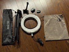 Anel de luz selfie UBeesize 10" com tripé, suporte para telefone, controle remoto e difusor comprar usado  Enviando para Brazil