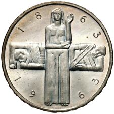 Szwajcaria - Moneta 5 franków 1963 B CZERWONY KRZYŻ 1863 Srebro nieobiegowe UNC na sprzedaż  PL