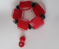 Red bracelet earrings for sale  POULTON-LE-FYLDE
