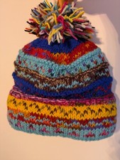 Handknitted woolly colourful for sale  STROUD