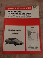 Revue technique matra d'occasion  Avignon