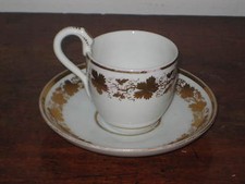 COPO E PIRES DE PORCELANA INGLESA DO INÍCIO DO SÉCULO XIX ALÇA PESCOÇO DE CISNE  comprar usado  Enviando para Brazil