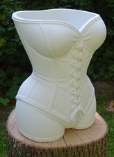 Doniczka dekoracyjna unikatowa gorset SEXY WOMAN home decor biała 22cm 3D Art na sprzedaż  PL