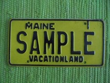 Placa de licença 1970 Maine AMOSTRA ME 70 etiqueta Vacationland  comprar usado  Enviando para Brazil