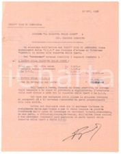 1938 ciclismo accordo usato  Milano