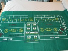 Craps felt layout for sale  Orlando