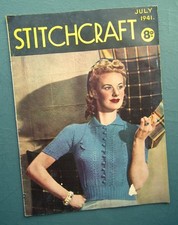 Vintage 1940s stitchcraft for sale  BARMOUTH