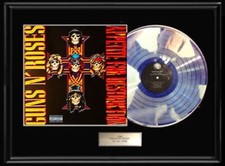 GUNS N ROSES APPETITE FOR DESTRUCTION WHITE GOLD PLATINUM RECORD LP NON RIAA comprar usado  Enviando para Brazil