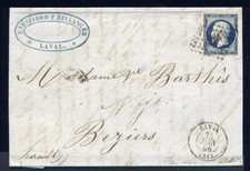 Scarce 1856 cover d'occasion Scarce 1856 cover d'occasion  Villemur-sur-Tarn