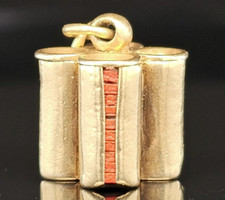 Pingente de charme vintage ouro 14K ~POKER CHIP CADDY ESMALTEL CHIPS~ comprar usado  Enviando para Brazil