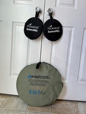 Kit reflector iluminador luz solar Westcott 4 en 1 usado: 2 cada 45" de diámetro y 23" de diámetro segunda mano  Embacar hacia Mexico
