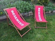 Deck chairs garden for sale  WREXHAM