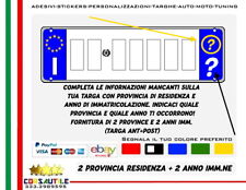 Adesivi provincia anno usato  Caserta
