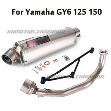 Sistema de exaustão na frente do cabeçalho Link Pipe + Abafador Db Killer Para Yamaha GY6 125 150 comprar usado  Enviando para Brazil