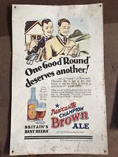 newcastle brown ale sign for sale newcastle brown ale sign for sale PONTYPOOL