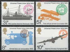 GB 1974 Universal Postal Union UPU conjunto de transporte SG 954-957 MNH perfeito estado comprar usado  Enviando para Brazil
