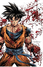 Usado, Battle Damage Goku Dragon Ball Z Tyler Kirkham LTD 200 Dallas FanExpo Exclusivo comprar usado  Enviando para Brazil