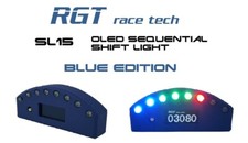 RGT race tech SL15 OLED sequential shift light digital tachometer BLUE EDITION comprar usado  Enviando para Brazil