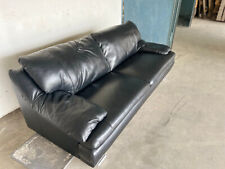 Couch ledercouch schwarz gebraucht kaufen  Herford