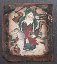Pintura fina mongol pequena Thankga/tsakli King Gesar montada em pano C19th comprar usado  Enviando para Brazil
