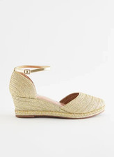 Next gold wedge for sale  LONDON