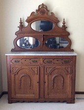 Antique wooden breakfront for sale  Wauconda