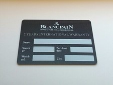 Blancpain watch guarantee usato  Corropoli