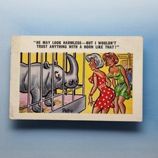 Comic postcard rhino for sale  TELFORD