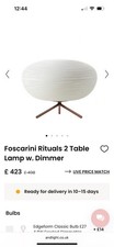 Foscarini rituals table for sale  MALVERN